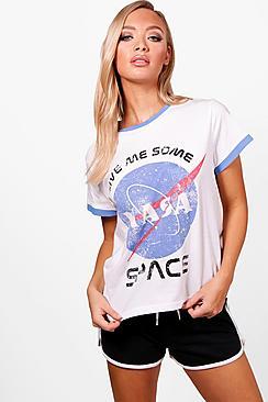 Boohoo Tamsin Nasa Pj Short Set