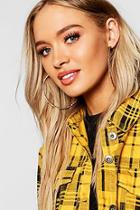 Boohoo Oversized Twisted Hoop Earrings