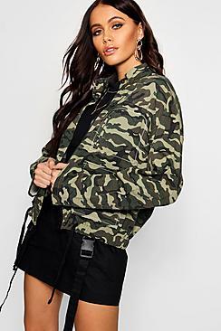 Boohoo Camo Utility Jacket