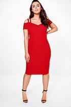 Boohoo Plus Elsa Double Strap Midi Dress