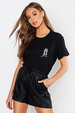 Boohoo Gemini Zodiac Pocket Print T-shirt