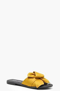 Boohoo Wrap Front Stud Sliders