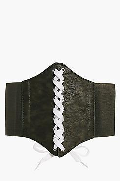 Boohoo Lily Corset Lace Up Belt