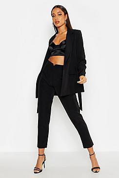 Boohoo Waist Band Detail Tapered Trouser