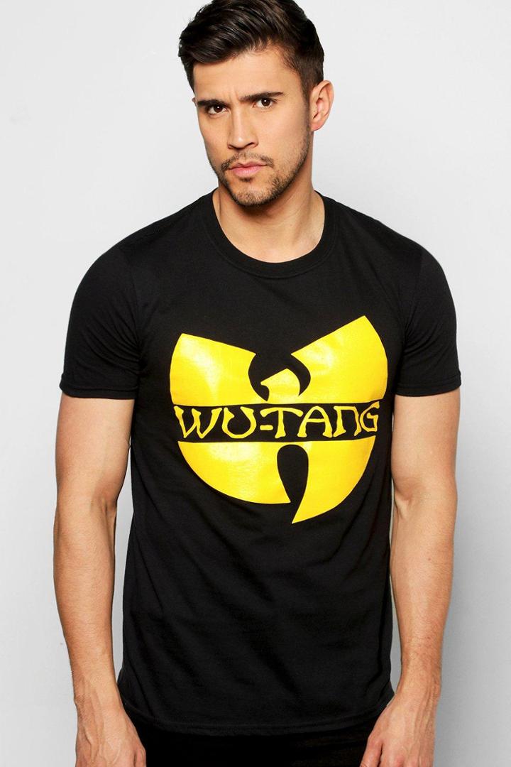 Boohoo Wutang License T Shirt Black