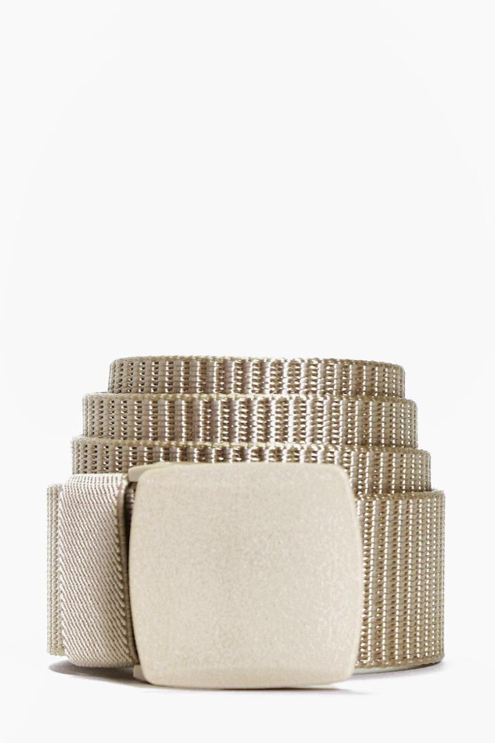 Boohoo Grosgrain Basic Belt Stone