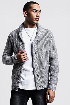 Boohoo Shawl Neck Knitted Cardigan