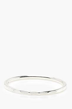 Boohoo Sterling Silver Fine Textured Ring