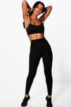 Boohoo Paige Fit Running Leggings Black