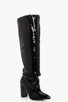 Boohoo Premium Ems Sequin Over The Knee Boot