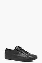 Boohoo Betsy Metallic Lace Up Trainer