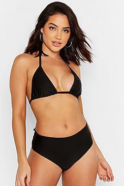 Boohoo Triangle High Waisted Bikini