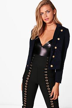 Boohoo Gemma Military Crop Jacket