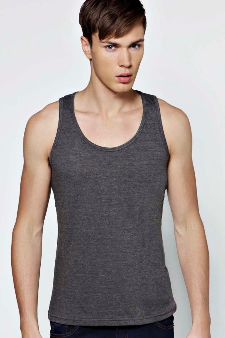 Boohoo Basic Tank Top Charcoal