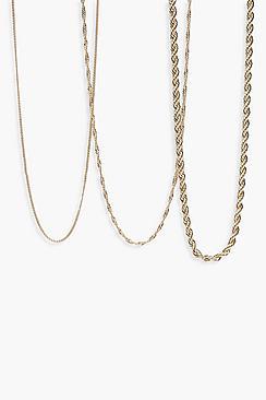 Boohoo Laura Chunky Layered Chain Necklace