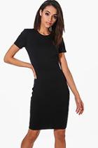 Boohoo Molly Fitted Tailored Scuba Dress