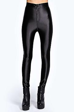 Boohoo Beci High Waisted Super Skinny Disco Pants