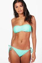 Boohoo Cape Cod Mix And Match Bandeau Top
