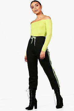 Boohoo Niamh Contrast Side Panel Sweat Joggers