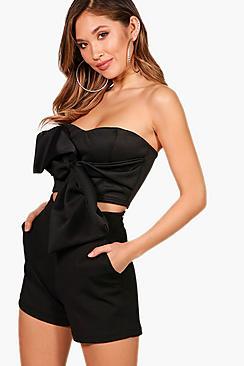 Boohoo Becca Bow Bandeau