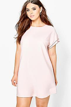 Boohoo Plus Amanda Sequin Detail Shift Dress