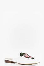 Boohoo Melissa Floral Embroidered Mule Loafer
