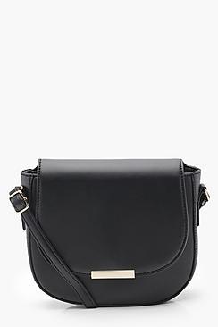 Boohoo Jenna Structured Saddle Bag