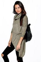 Boohoo Lorraine Cowl Neck Asymmetric Jumper
