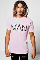 Boohoo Oversized Man Dash Print T-shirt