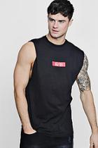 Boohoo Red Box Man Sleeveless T-shirt