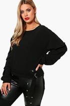 Boohoo Plus Bethany D Ring Detail Rouched Top