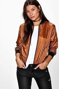 Boohoo Freya Basic Bomber Jacket