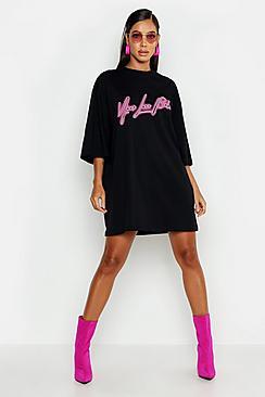 Boohoo Your Loss 3/4 Sleeve T-shirt Dress