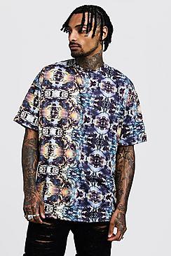 Boohoo Oversized Kaleidoscope Print T-shirt