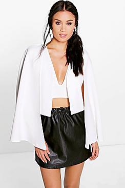 Boohoo Ruby Collarless Cape
