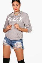 Boohoo Cara Relax Hoodie