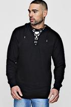 Boohoo Lace Neck Hoodie Co-ord