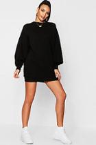 Boohoo The Perfect Oversized Volume Sleeve Sweat Dress