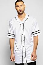 Boohoo Oversized Longline Baseball Shirt