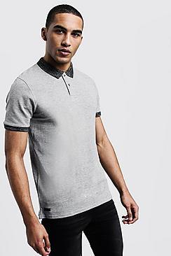 Boohoo Pique Polo With Grindle Collar