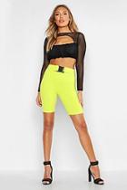 Boohoo Keyhole Detail Ruched Mesh Crop Top