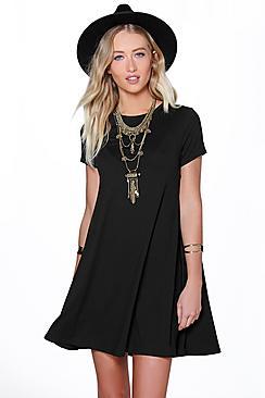 Boohoo Allie Open Back Swing Dress