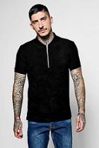 Boohoo Slim Fit Polo In Towelling