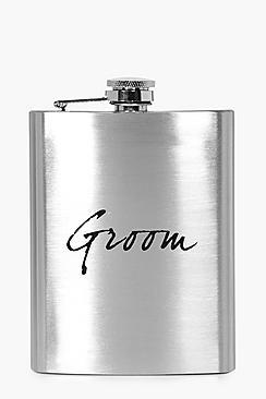 Boohoo Wedding Groom Hip Flask