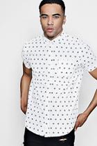 Boohoo Short Sleeve Star Print Shirt