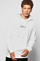 Boohoo Original Man Print Over The Head Hoodie