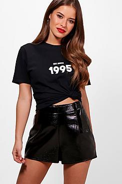 Boohoo Petite Josie 1995 Slogan Tee