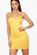 Boohoo Basic Strappy Cami Bodycon Dress