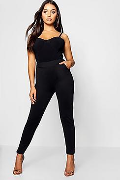 Boohoo Petite Two Pocket Slim Leg Pocket Trousers