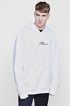 Boohoo Oversized Man Signature Hoodie